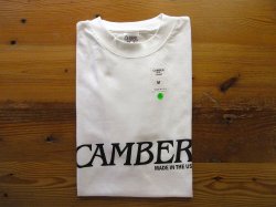 画像1: CAMBER  S/S ロゴプリントTシャツ  　　WHITE 