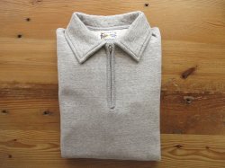 画像1: FELCO   10oz LT WEIGHT TERRY  HALF ZIP  SWEAT           TWISTED GREY