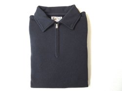 画像1: FELCO   10oz LT WEIGHT TERRY  HALF ZIP  SWEAT           BLACK