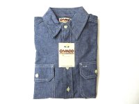 CAMCO  L/S   シャンブレーシャツ        NAVY
