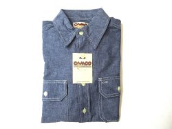画像1: CAMCO  L/S   シャンブレーシャツ        NAVY