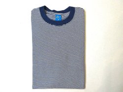 画像1: Good On  LSミニストライプ　クルーTシャツ　　NAVY×WHITE