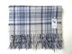 HIL TOP   Lambs wool  Scarf      　　　　ライトグレー×ネイビー