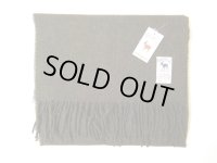 HIL TOP   Lambs wool  Scarf     　　　     SOLID ダークグリーン