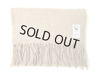 HIL TOP   Lambs wool  Scarf     　　　     SOLID キャメル