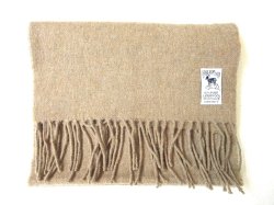 画像1: HIL TOP   Lambs wool  Scarf     　　　     SOLID キャメル