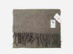 画像1: HIL TOP   Lambs wool  Scarf     　　　     SOLID オリーブ