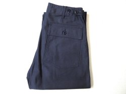 画像1: EMPIRE & SONS   　MILITARY SLUB BACK SATTEN FATIGUE PANTS         NAVY
