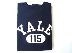 画像1: CHAMPION   REVERSE WEAVE　TRUE TO ARCHIVES クルースウェット 　YALE (ネイビー×ホワイト)