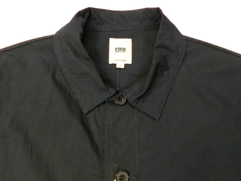 FOB FACTORY F2394 フレンチシャツジャケット ネイビー - EVERGREEN