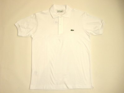 画像1: フランス製ラコステ　ポロシャツ　００１ BLANC(ホワイト)
