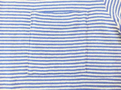 画像2: フィルメランジェ  HODGEボーダー ポケットTシャツ　 melange/blue