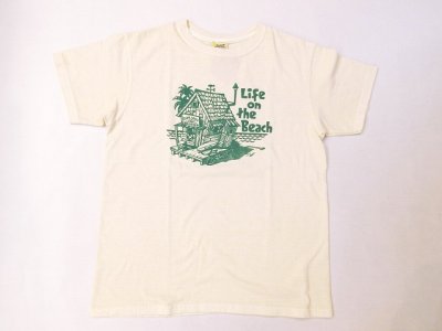 画像1: SUNLIGHT BELIEVER   S/SプリントTシャツ　　　P-ナチュラル