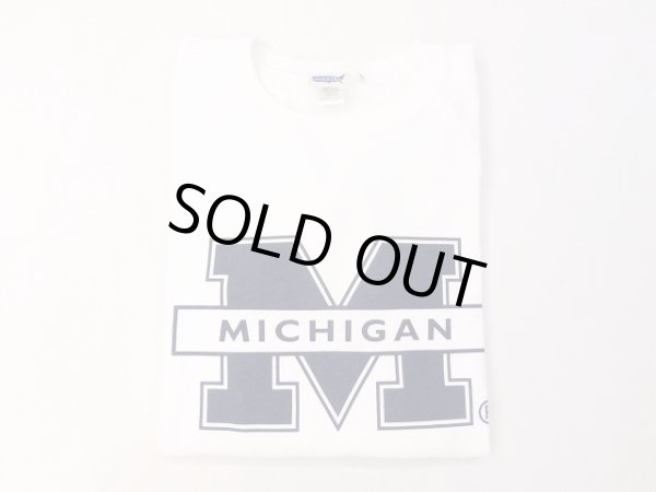 画像1: グッドオン×MICHIGAN UNIVERSITY ベースボールTシャツ    WHITE (1)