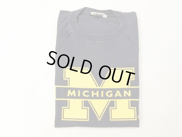 画像1: グッドオン×MICHIGAN UNIVERSITY ベースボールTシャツ    P-NAVY (1)