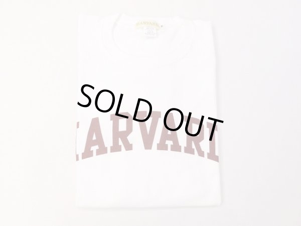 画像1: グッドオン×HAVARD UNIVERSITY ベースボールTシャツ    WHITE (1)