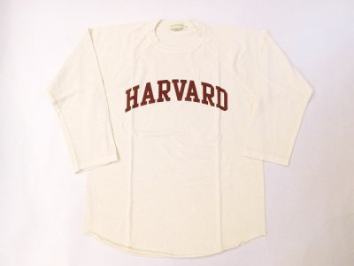 画像1: グッドオン×HAVARD UNIVERSITY ベースボールTシャツ    P-NATURAL