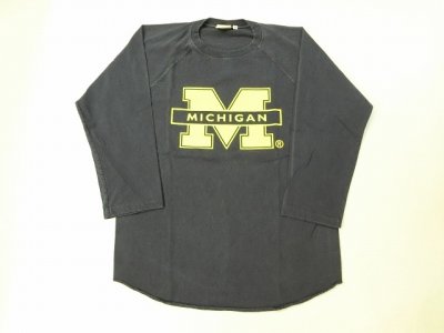 画像1: グッドオン×MICHIGAN UNIVERSITY ベースボールTシャツ    P-NAVY