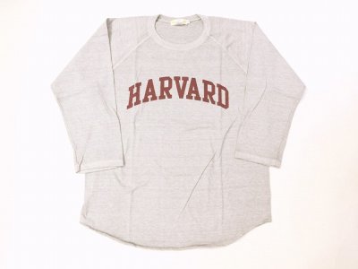 画像1: グッドオン×HAVARD UNIVERSITY ベースボールTシャツ    P-ASH