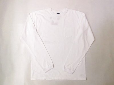 画像1: グッドオン 長袖ポケットTシャツ　 　ホワイト