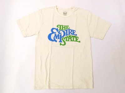 画像1: ミクスタ　　S/SクループリントTシャツ　　THE EMPIRE STATE    ナチュラル