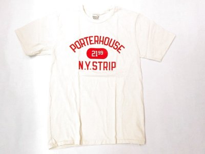 画像1: ミクスタ　　S/SクループリントTシャツ　　　　POTER HOUSE     ナチュラル