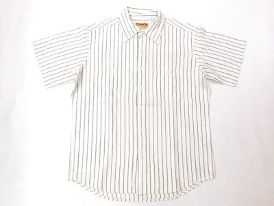 画像1: CAMCO  S/S   シャンブレーシャツ      　ナチュラル レイルロードストライプ