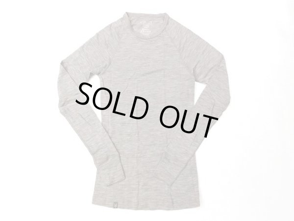 画像1: アイベックス    ウーリーズ１ クルーベースレイヤー　　　　グレーヘザー (1)