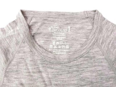 画像1: アイベックス ウーリーズ1 クルーベースレイヤー グレーヘザー