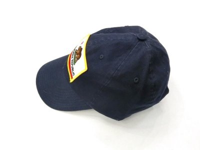 画像1: BAYSIDE (ベイサイド)     UNSTRUCURED WASHED TWILL CAP       w/WAPPEN - NAVY / CAL REPUBLIC 