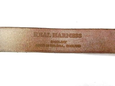 画像2:  REAL HARNESS     ２８mmスティラップレザーベルト　     ハバナブラウン　　