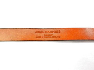 画像2:  REAL HARNESS     ２８mmスティラップレザーベルト　     ライトブラウン　　