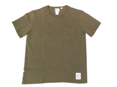 画像1: FELCO   S/Sクルーネック ポケットTシャツ　　　 ジャーマンオリーブ