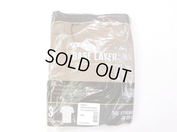 画像1: SOFFE  3PACK コットン100％ Tシャツ      ARMY BROWN (1)