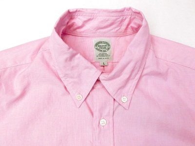 画像3: キートンチェイス     L/S ボタンダウンシャツ     80/2 END ON END    ピンク