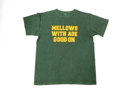 画像1: グッドオン　プリント 半袖クルーTシャツ   MELLOWS    P-D.GREEN