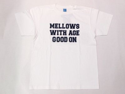 画像1: グッドオン　プリント 半袖クルーTシャツ   MELLOWS    WHITE