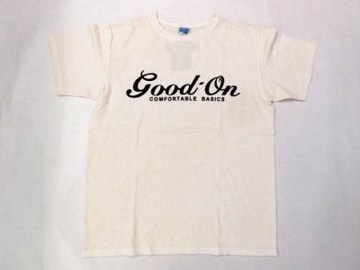 画像1: グッドオン　プリント 半袖クルーTシャツ   good-on     P-NATURAL