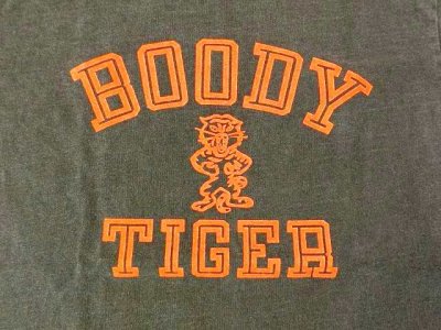 画像2: ミクスタ　　S/SクループリントTシャツ　　BOODY TIGER    ビンテージブラック