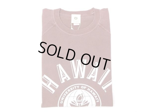 画像1: グッドオン× UNIVERSITY OF HAWAII ベースボールTシャツ    P-BORDEAUX    (1)