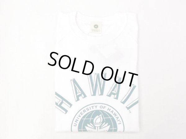 画像1: グッドオン× UNIVERSITY OF HAWAII ベースボールTシャツ      WHITE (1)