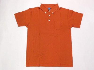画像1: グッドオン 半袖BDポロTシャツ　REACTIVE dye   オレンジ