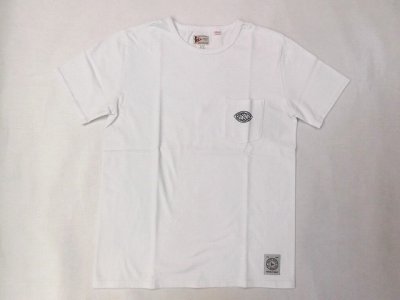 画像1: FELCO   S/Sロゴプリント クルーネック ポケットTシャツ　　　 　　ホワイト