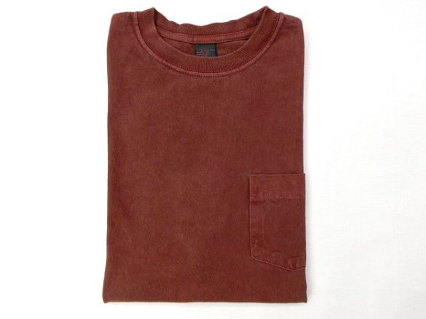 画像1: グッドオン 半袖ポケットTシャツ　 P-BORDEAX (1)