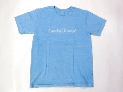 画像1: ミクスタ　S/Sクループリント Tシャツ　   SOMETHING WONDERFULL 　　パシフィックブルー