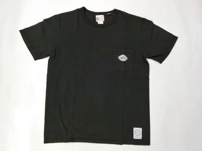 画像1: FELCO   S/Sロゴプリント クルーネック ポケットTシャツ　　　 　　ブラック