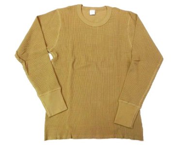 画像1: ジチピ    クルーネック 長袖 サーマルTシャツ　　  カフェ