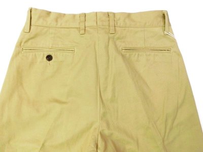 画像3: FOB FACTORY  F0482 HERITAGE CHINO TROUSERS       カーキ