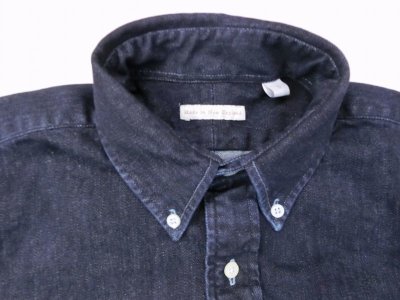 画像3:  New England  Shirt Company　デニムBDシャツ(エルボーパッチ付)　　ブルーデニム