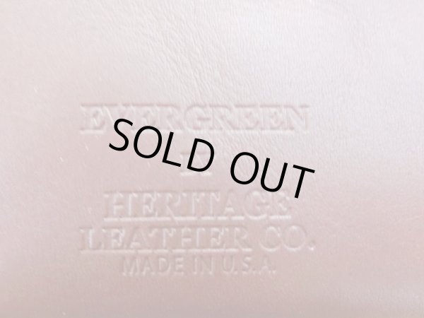 画像2: HERITAGE LEATHER ×EVERGREEN   WALLET POUCH　 ブラウン (2)